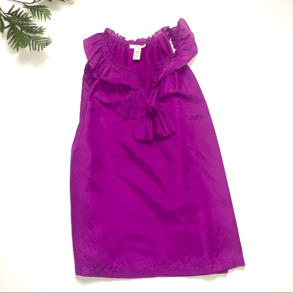 J.Crew Magenta Blouse Size S